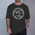 Easily Distracted By Dragons & Books Book Lover Fantasy T-Shirt Gifts for Him