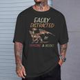 Easily Distracted By Dragons And Books Dragon T-Shirt Gifts for Him