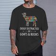 Easily Distracted By Goats & Books Lover Sheep Kid T-Shirt Gifts for Him Easily Distracted By Goats & Books Lover Sheep Kid T-Shirt Gifts for Him