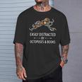 Easily Distracted By Octopuses & Books Lover Mollusc T-Shirt Gifts for Him Easily Distracted By Octopuses & Books Lover Mollusc T-Shirt Gifts for Him