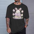 Easter Bunny Reading Book Cute Pastel Eggs T-Shirt Gifts for Him