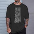 Egyptian Book Of The Dead Funerary Text Ancient Hieroglyphic T-Shirt Gifts for Him