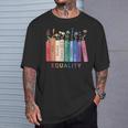 Equality Flower Books Equal Rights Social Justice Feminist T-Shirt Gifts for Him Equality Flower Books Equal Rights Social Justice Feminist T-Shirt Gifts for Him
