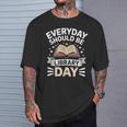 Everyday Should Be Library Day Book Fun T-Shirt Gifts for Him