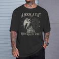 Fantasy Book Club Dragon Reader Book A Day Keep Reality Away T-Shirt Gifts for Him