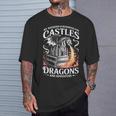 Fantasy Books Lover Bookish Fun Tee Book Club Dragon Reader T-Shirt Gifts for Him