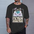 Fiction Addiction Book Reader And Booklover T-Shirt Gifts for Him