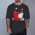Freadom I Read Banned Books Banned Books Week Librarian T-Shirt Gifts for Him Freadom I Read Banned Books Banned Books Week Librarian T-Shirt Gifts for Him