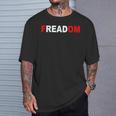 FREADOM T-Shirt For Book Lovers Bookworms T-Shirt Gifts for Him