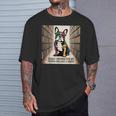 French Bulldog Dog Books Nerds Book Readers French Bulldog T-Shirt Gifts for Him
