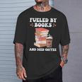 Fueled By Books And Iced Coffee Coffee Read Book Lover T-Shirt Gifts for Him