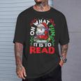 What Fun It Is To Read Books Christmas Santa Reading Books T-Shirt Gifts for Him