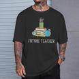 Future Teacher School Teaching Educator Colorful Books Men Women T-Shirt Gifts for Him Future Teacher School Teaching Educator Colorful Books Men Women T-Shirt Gifts for Him