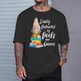 Garden Gnome Easily Distracted By Books Gnomes T-Shirt Gifts for Him