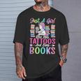 Girl Who Has Tattoos And Loves Books Tattooed Bookworm Girl T-Shirt Gifts for Him Girl Who Has Tattoos And Loves Books Tattooed Bookworm Girl T-Shirt Gifts for Him