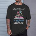 My Girlfriend Is My Favorite Author For Book Lovers T-Shirt Gifts for Him