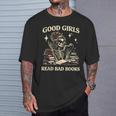 Good Girls Read Bad Books Dark Romance Reader Skeleton Goth T-Shirt Gifts for Him Good Girls Read Bad Books Dark Romance Reader Skeleton Goth T-Shirt Gifts for Him