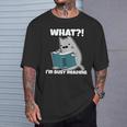 Grey Cat Reading Book Busy Doing Book Related Things Men Women Kids T-Shirt Gifts for Him Grey Cat Reading Book Busy Doing Book Related Things Men Women Kids T-Shirt Gifts for Him