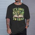 Groovy It's Good Luck To Read St Patrick's Day Book Lucky T-Shirt Gifts for Him Groovy It's Good Luck To Read St Patrick's Day Book Lucky T-Shirt Gifts for Him
