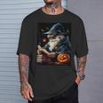 Halloween Girls Boys Wizard Book Pumpkin Kids Halloween T-Shirt Gifts for Him