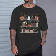 Halloween Library Ghost Books Teacher Spooky Trick Or Teach T-Shirt Gifts for Him Halloween Library Ghost Books Teacher Spooky Trick Or Teach T-Shirt Gifts for Him