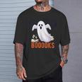 Halloween Teacher Librarian Books Reading Ghost Pun BOOOOKS Men Women Kids T-Shirt Gifts for Him Halloween Teacher Librarian Books Reading Ghost Pun BOOOOKS Men Women Kids T-Shirt Gifts for Him