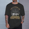 This Is Where Happens Magic Occult Mystic Book T-Shirt Gifts for Him