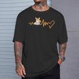 Heartbeat Corgi Reading Book T-Shirt Gifts for Him Heartbeat Corgi Reading Book T-Shirt Gifts for Him