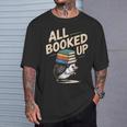 Hedgehog Book Lovers All Booked UP Retro T-Shirt Gifts for Him Hedgehog Book Lovers All Booked UP Retro T-Shirt Gifts for Him