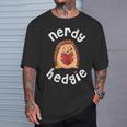 Hedgehog Book T-Shirt Gifts for Him