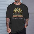 Helping Little Minds Grow Book Tree Education T-Shirt Gifts for Him