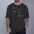 Hot Book Boyfriend Booklover Reader Fan Girl T-Shirt Gifts for Him