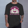 Hot Ghouls Read Thriller Spooky Book Club Reading Lovers T-Shirt Gifts for Him