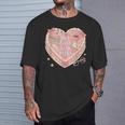 Hot Girls Read Books Cute Heart Graphic T-Shirt Gifts for Him