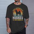 Huskies And Books Husky Mom Husky Dad Retro Vintage Reading T-Shirt Gifts for Him Huskies And Books Husky Mom Husky Dad Retro Vintage Reading T-Shirt Gifts for Him