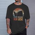 Ich HöR' Dich Nicht Ich Lese Reading Book Worm T-Shirt Gifts for Him