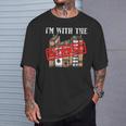 I'm With The Banned Books For a Literature Teacher T-Shirt Gifts for Him