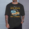 I'm a Book Dragon Not a Worm Reading Readers Clothing T-Shirt Gifts for Him I'm a Book Dragon Not a Worm Reading Readers Clothing T-Shirt Gifts for Him