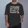 Introvert Book Lover Shy Literature Librarian Introverted T-Shirt Gifts for Him