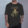 It’s A Good Day To Read A Book – Reading Cat T-Shirt Gifts for Him