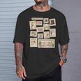 Jane Austen Book Classic Literature Stamp Collage T-Shirt Gifts for Him Jane Austen Book Classic Literature Stamp Collage T-Shirt Gifts for Him