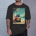Japanese Cat Book Summer Beach Vacation Cruise T-Shirt Gifts for Him Japanese Cat Book Summer Beach Vacation Cruise T-Shirt Gifts for Him