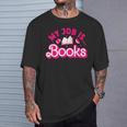 My Job Is Books Pink Retro Book Lovers Women Librarian T-Shirt Gifts for Him My Job Is Books Pink Retro Book Lovers Women Librarian T-Shirt Gifts for Him