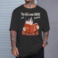 Just A Girl Who Loves Anime And Reading Books T-Shirt Gifts for Him