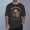 Just a Girl Who Loves Books Aesthetic Bookworm Library Art T-Shirt Gifts for Him