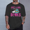 Just a Girl Who Loves Books Book Lover Reader Bookworm T-Shirt Gifts for Him Just a Girl Who Loves Books Book Lover Reader Bookworm T-Shirt Gifts for Him