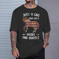 Just A Girl Who Loves Books And Horses Reading T-Shirt Gifts for Him