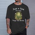 Just A Girl Who Loves Frogs And Books Cute Reading T-Shirt Gifts for Him Just A Girl Who Loves Frogs And Books Cute Reading T-Shirt Gifts for Him
