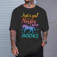 Just a Girl Who Loves Horses And Books Book Lover T-Shirt Gifts for Him Just a Girl Who Loves Horses And Books Book Lover T-Shirt Gifts for Him