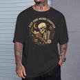 Just One More Chapter Book Lover Bookish Reading Skeleton T-Shirt Gifts for Him